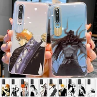 anime bleach kurosaki ichigo phone case for samsung s20 ultra s30 for redmi 8 for xiaomi note10 for huawei y6 y5 cover