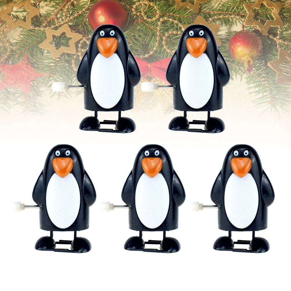 

Игрушка Windchristmas пингвины, игрушки, ходячие Детские механические наполнители Windingbounce, детский подарок, Чулки с Санта Клаусом, наполнители