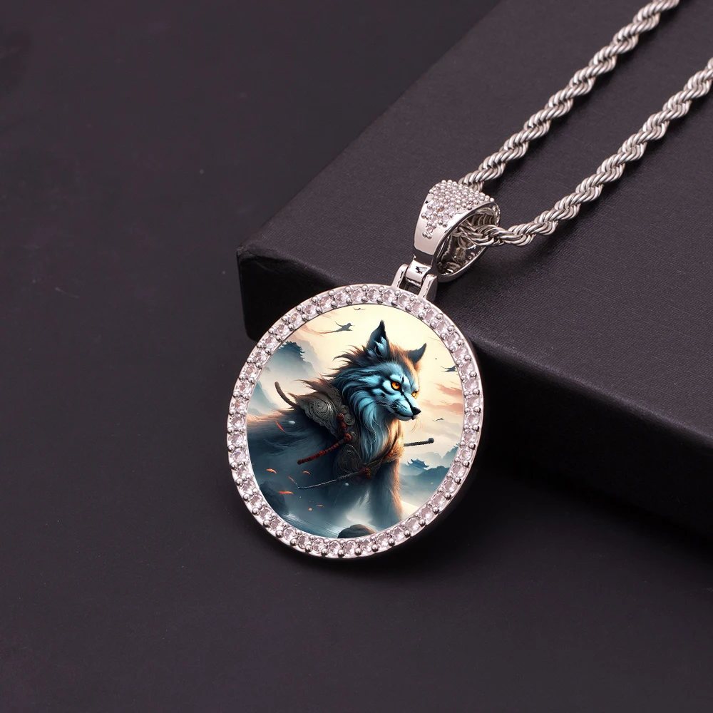 Украшения для рукоделия в стиле хип-хоп размером 35 мм с зеркальным покрытием из