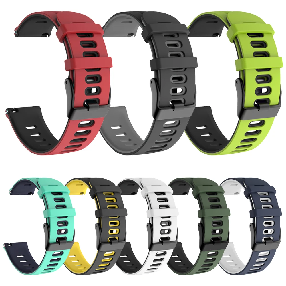 Hit color Silicone Watchbands for Garmin Forerunner 245 645 Vivoactive 3 Vivomove HR Watch Strap for Garmin Venu GarminMove Band
