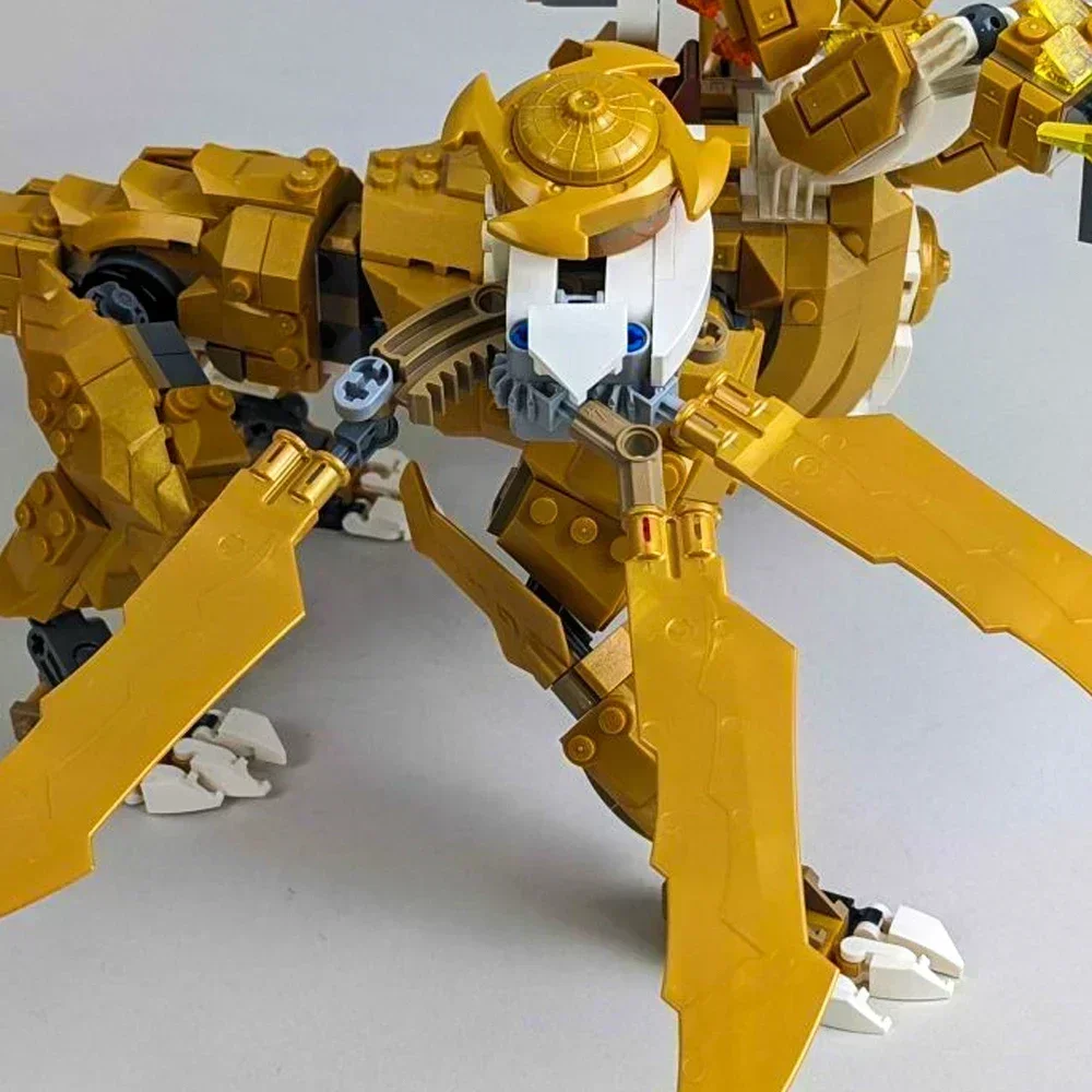 Lloyd Golden Ultra Dragon строительные блоки четыреглавый дракон механические фигурки
