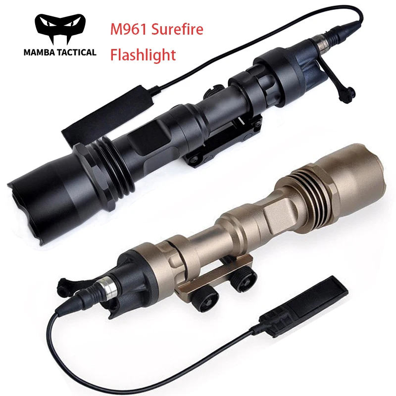 Tactical Surefire M961 M600B Airsoft  M600 Weapon WADSN Flashlight LED Softair Rifle Scout Light fit 20mm Rail Hunting Accessory