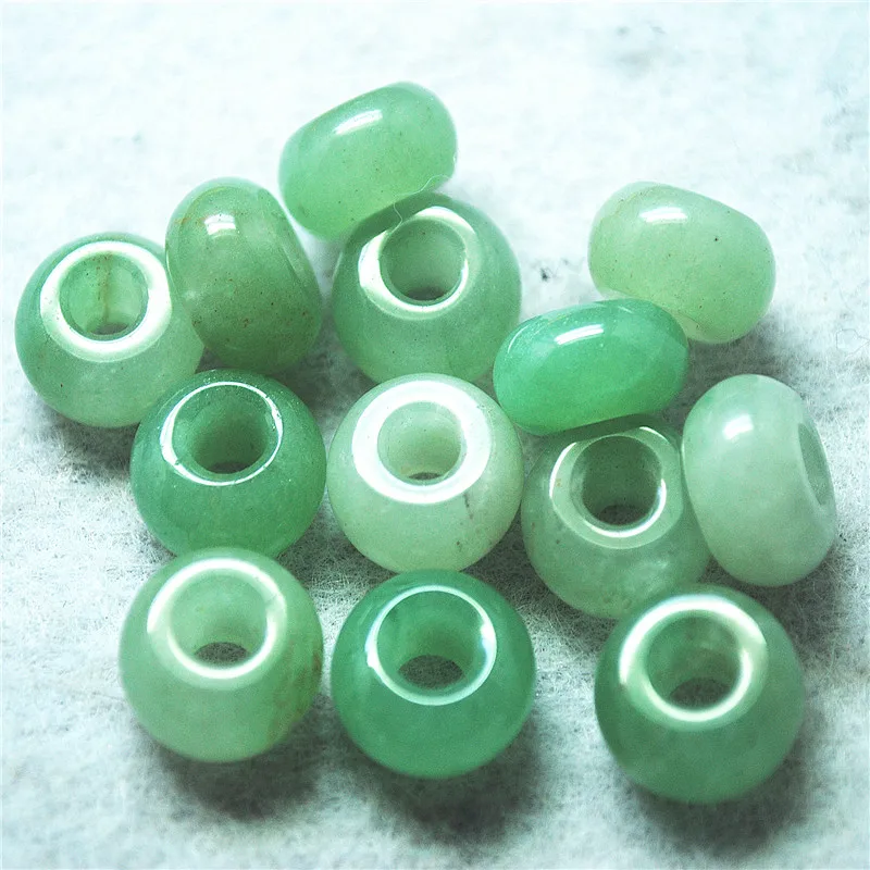 10 шт. женские бусины из бирюзы и агата 7 х14 мм