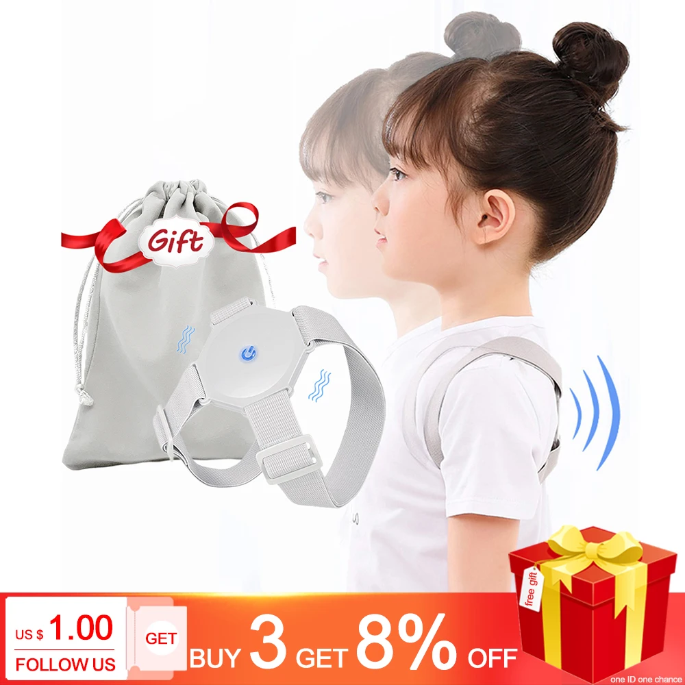 

Smart Correction Belt Sensor Orthosis Invisible Reminder Adult & Child Sitting Posture Hunchback Back Smart Posture Corrector