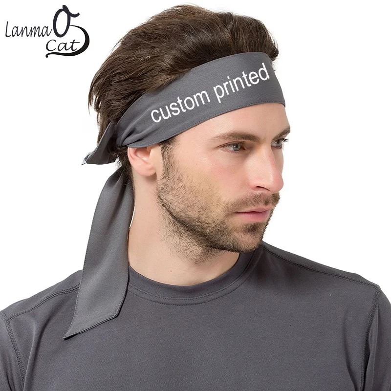 Sports Headband for Women Men Custom Logo Print Outdoor Sport Headband Blank Color Customized Headwear