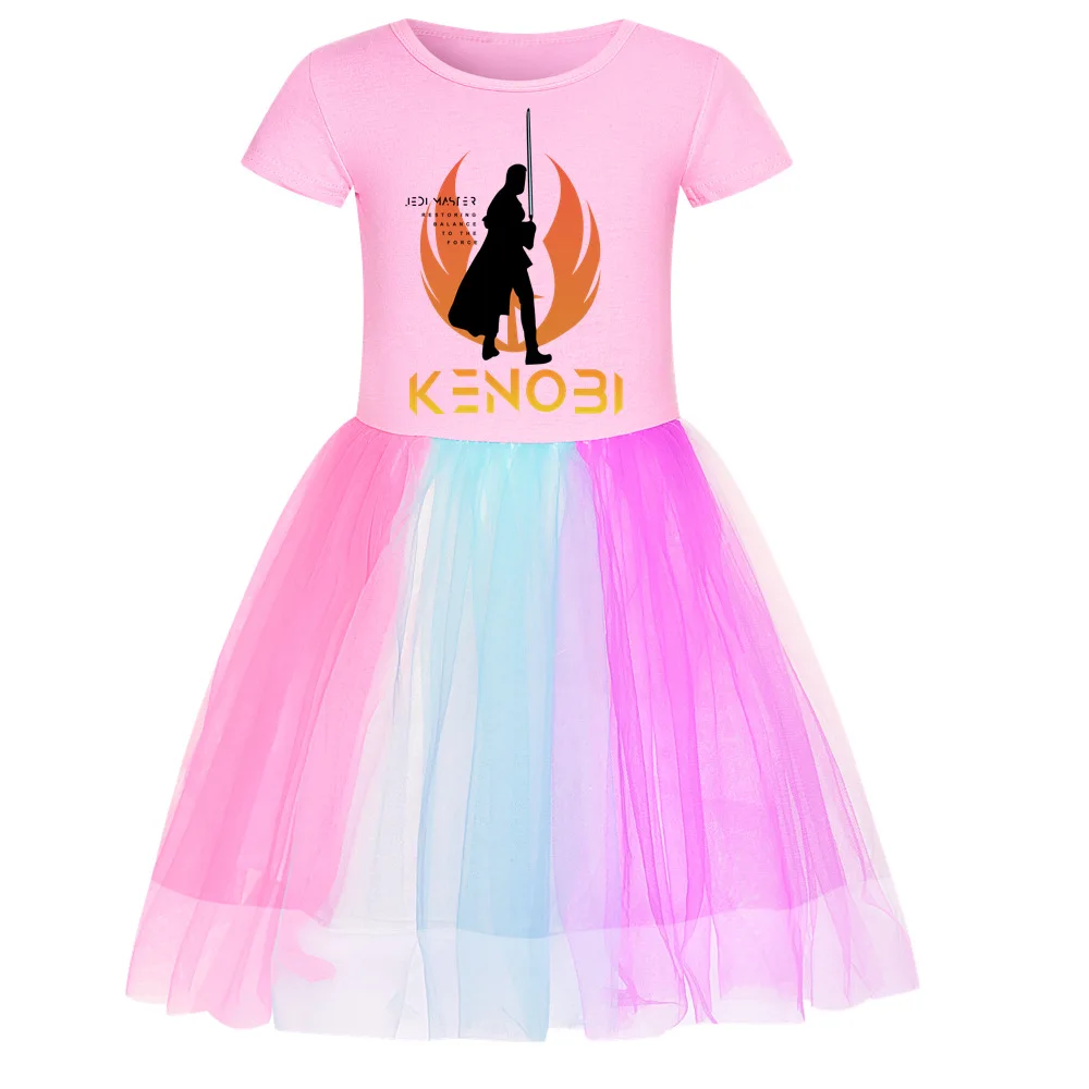 

Ninja Kids Dresses for Girl Christmas Outfits CartoonObi Wan Kenobi Dress Summer Cosplay Costume Wedding Party Formal Ball Gown