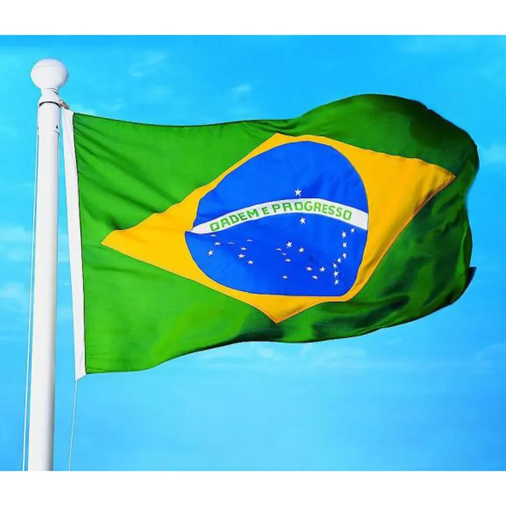 

Brazil National Flag Brazilian Football Banner 150*90CM / 5*3FT Festival Supply