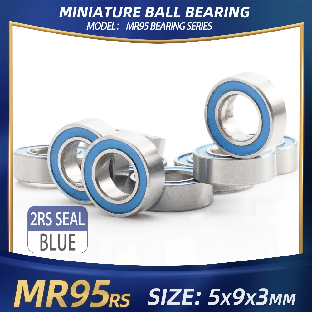 

FUSHI MR95 ZZ Подшипник 5x9x3 мм 10 шт. MR95ZZ RS 2RS MR95Открытые подшипники наконечника для видеокарты Высокоскоростной для двигателя