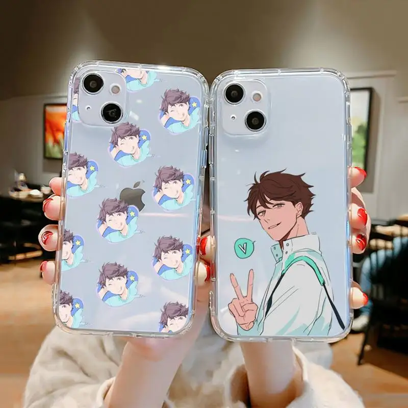 

tsukishima kei Haikyuu anime series Phone Case Transparent for iPhone 11 12 13 mini pro XS MAX 8 7 6 6S Plus X 5S SE XR 2020