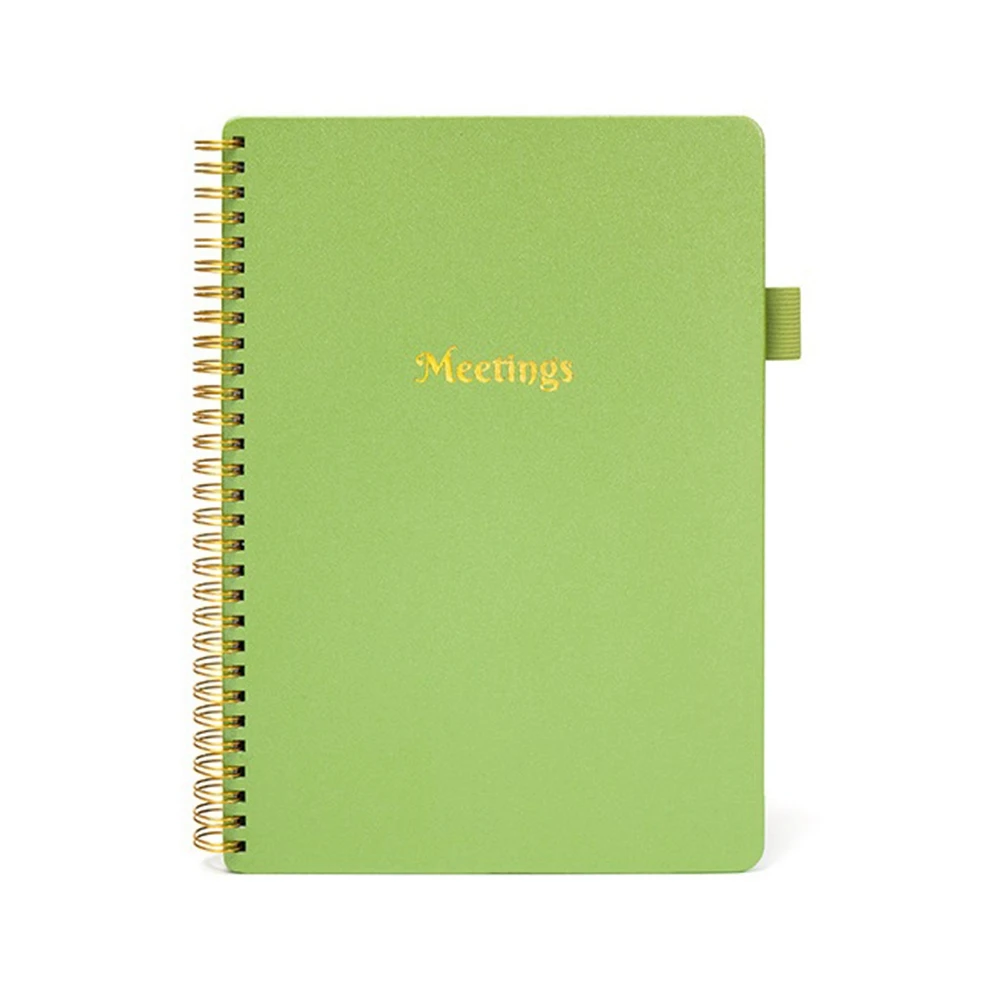 

Notebooks Agendas Planner Meeting Record Book Business Meeting Office Notebook Student Meeting Notebook Green