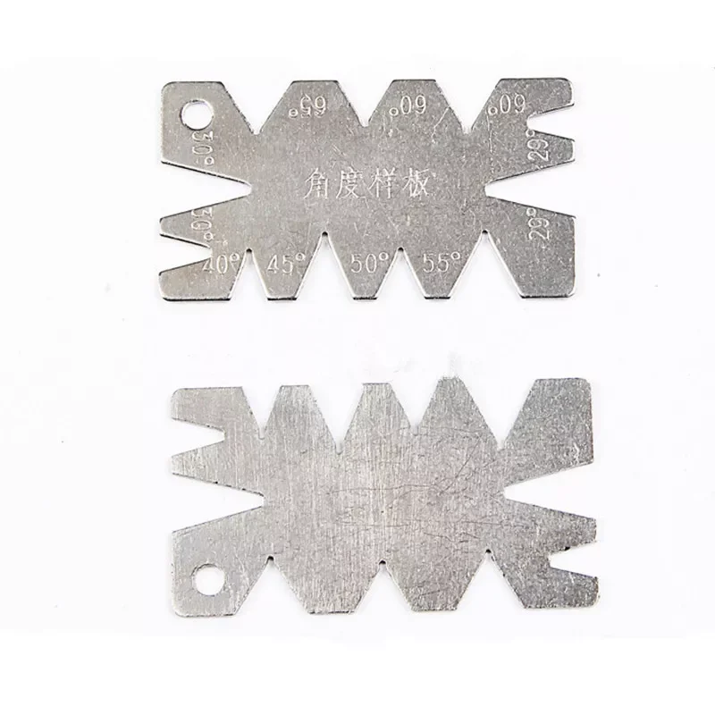 

Threads Screw Cutting Gauge Stainless Steel Angle Arc Model Angles Measure Tool
