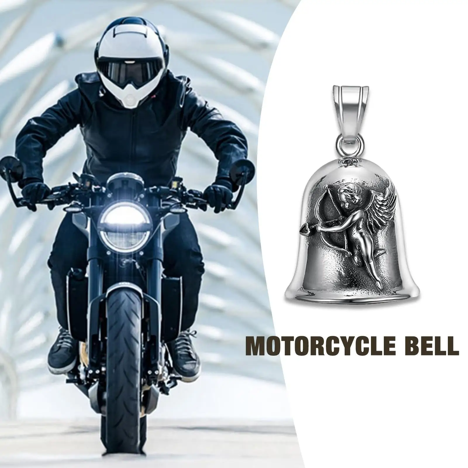 

Motorcycle Guardian Bell Guardian Biker Riding Bell Wear-resistant Stainless Steel Motorcycle Bells For Bicycles Man Valentine