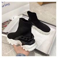 women%e2%80%99s fashion chain stretchy socks flat platform sneakers casual shoes women running sneakers trainers jogging sports shoes