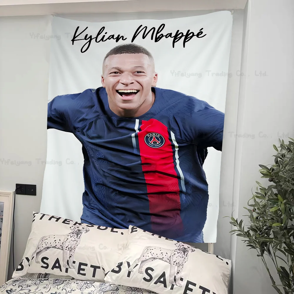 Красочный знаменитый футболист аниме гобелен индийский Будда украшение стены