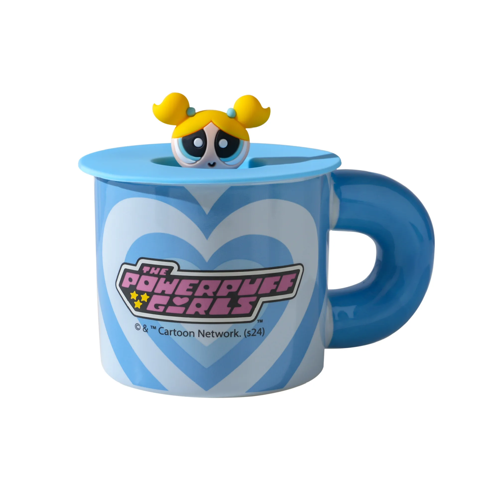 Чашка с пузырьками и цветами Powerpuff для девочек милый мультфильм 350 мл