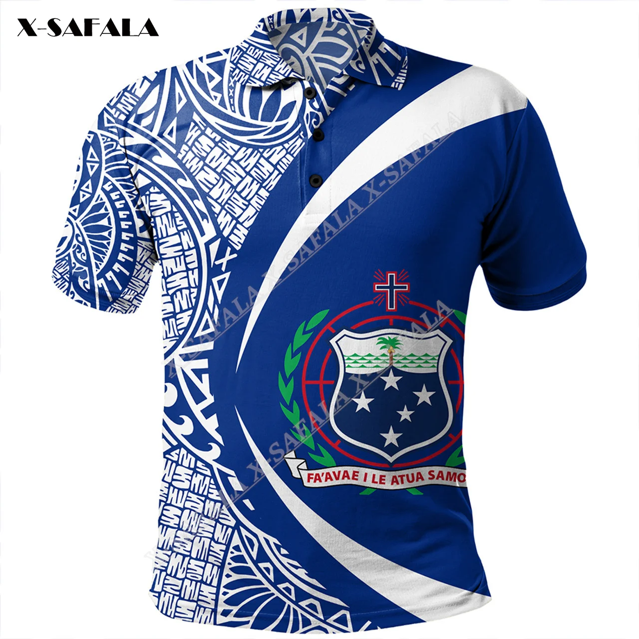 

Самоа, персонализированное полинезийское пальто рубашки поло на заказ, унисекс, для мужчин и женщин