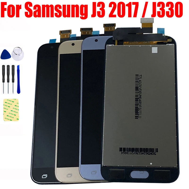 

Для Samsung J3 2017 LCD J330 J330FN дисплей SM-J330 SM- J330F ЖК-дисплей монитор + сенсорный экран дигитайзер панель Стекло в сборе