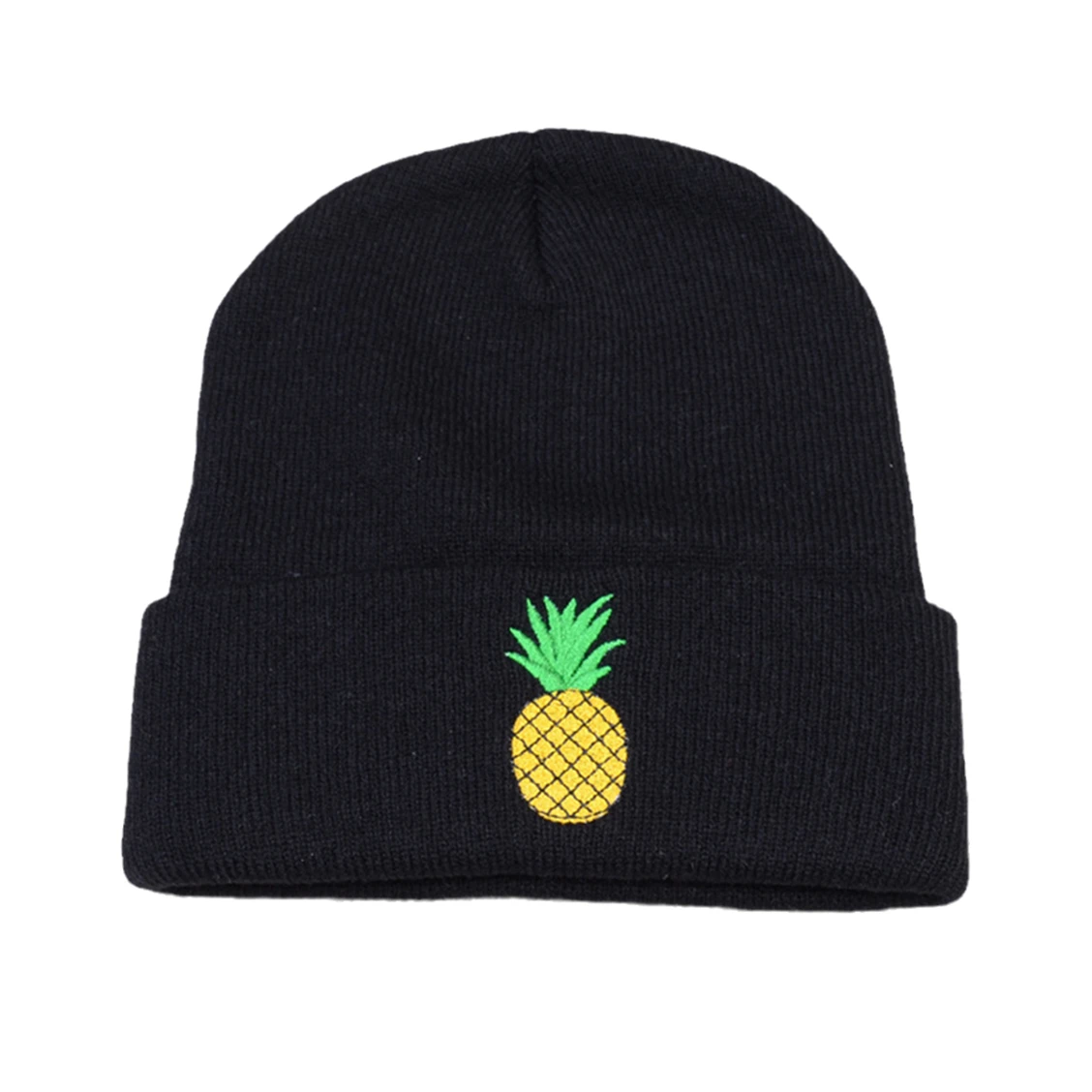 

Розовая Зимняя теплая шапка с вышивкой, шапка Unsix Beanie, женские шерстяные вязаные эластичные шапки