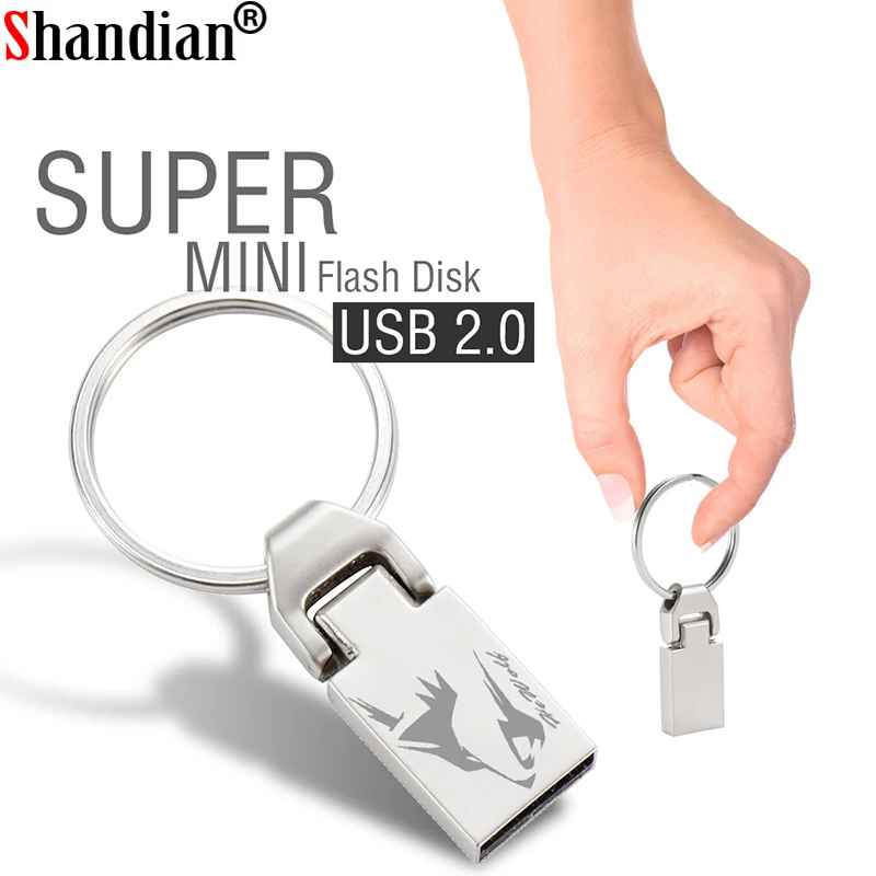 

SHANDIAN Metal Memoria USB Flash Drive 32GB Pendrive 128GB 64GB Waterproof Pen Drive 16GB 8GB Flash USB2.0 Stick Key Custom Logo