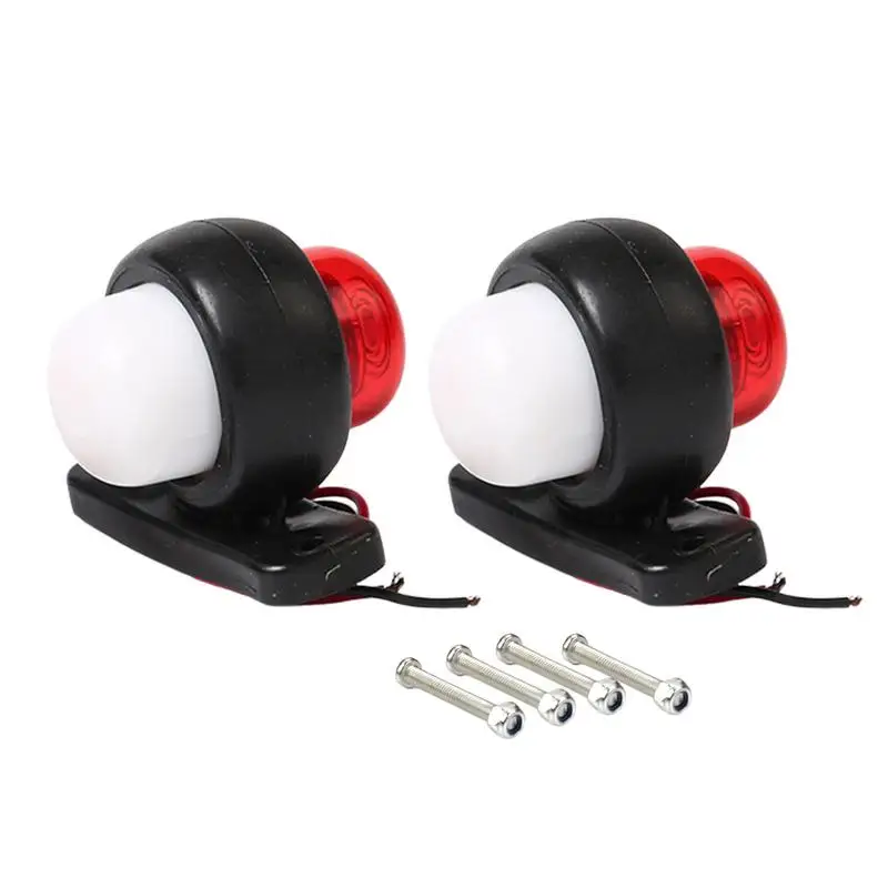 

2 PCS Marker Light Round Clearance LED Front Rear Side Indicator Clearance Indicator Lamp Perfect Sealed Waterproof Surface