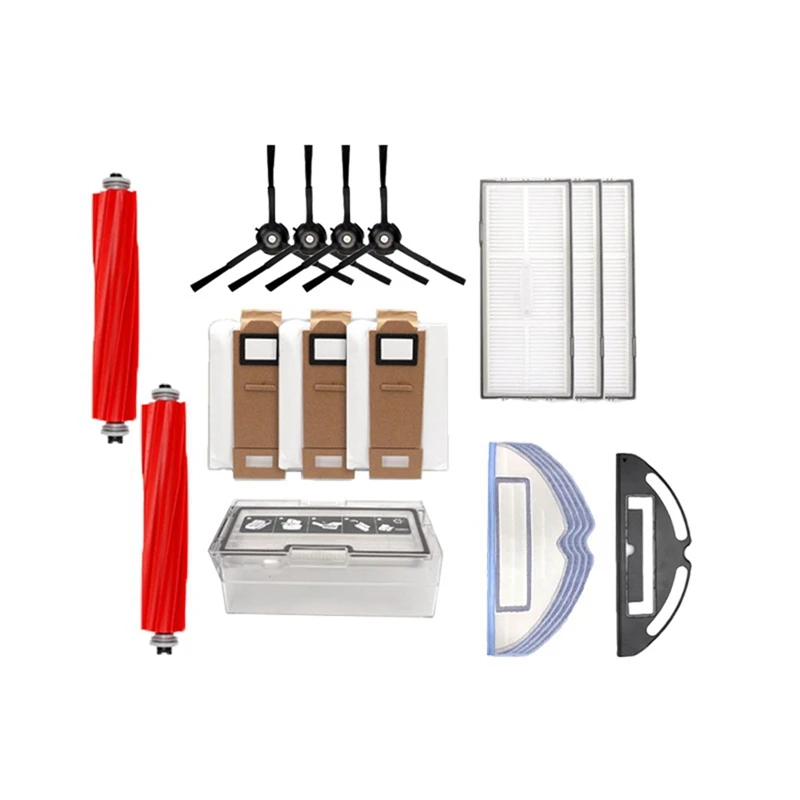 

19Pcs for Roborock Sweeping Robot G10/T7S Plus/S7 Accessories Side Brush Filter Screen Rag Holder Rolling Brush Dust Box