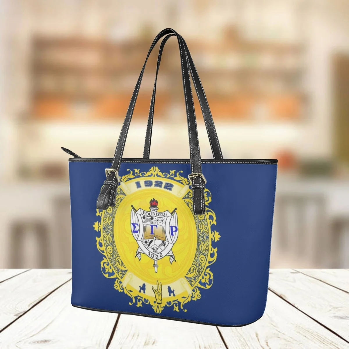 Sigma Gamma Rho Print Women Hancbags Luxury PU Leather Tote Bags for Female Top Handle Clutch Girls Shoulder Best Sorority Gift