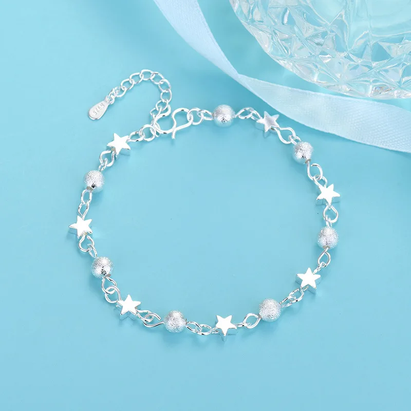 

Модный женский браслет со звездами VOQ 925, яркое ювелирное изделие со звездами