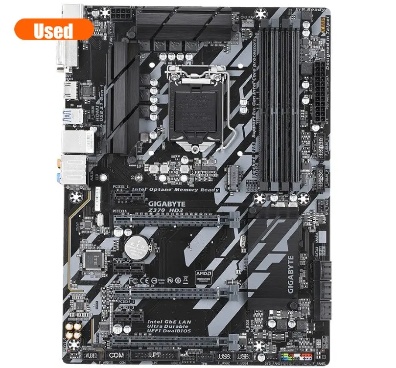 /    Gigabyte GA-Z370 HD3 Z370 HD3 LGA1151 DDR4 Z370   i3 8100 i5 8500 I7 8700K