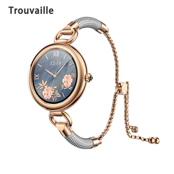 Trouvaille Gt01 Fashion Smart Watch 2022 For Women Smartwatch Original Free Shipping Digital Watches Luxury Design Round Girl 1