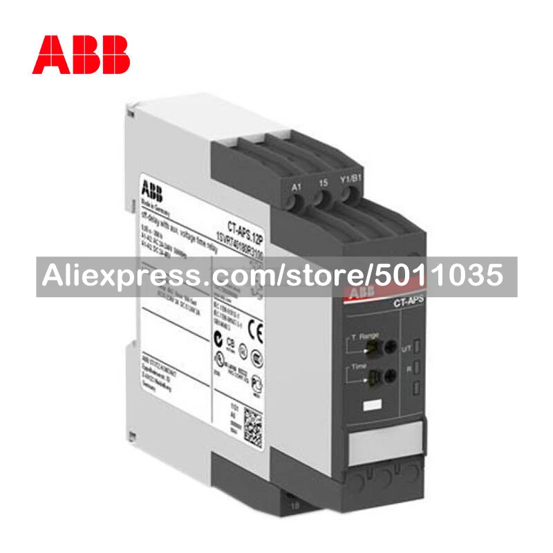 

10116227 ABB type CT-S electronic time relay; CT-APS.22P, 2c/o, 24-48VDC, 24-240VAC