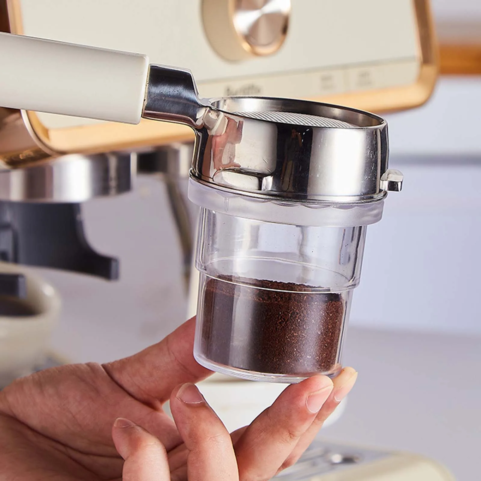 

58mm Coffee Dosing Cup Sniffing Mug Reusable Coffee Barista Powder Picker Cup for Bar Cafe Home Espresso Machine