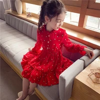 baby girl red strawberry bear princess dress child fashion cartoon clothes kid floral prom skirt toddler casual spring costume