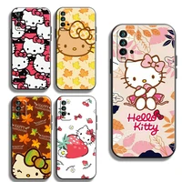 japan anime hello kitty phone cases for xiaomi redmi note 10 10s 10 pro poco f3 gt x3 gt m3 pro x3 nfc smartphone protective
