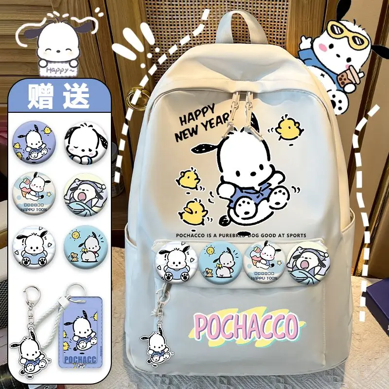 Sanrio Pochacco Schoolbag Junior High School Students Large-capacity Backpack Elementary School Students Light Backpack