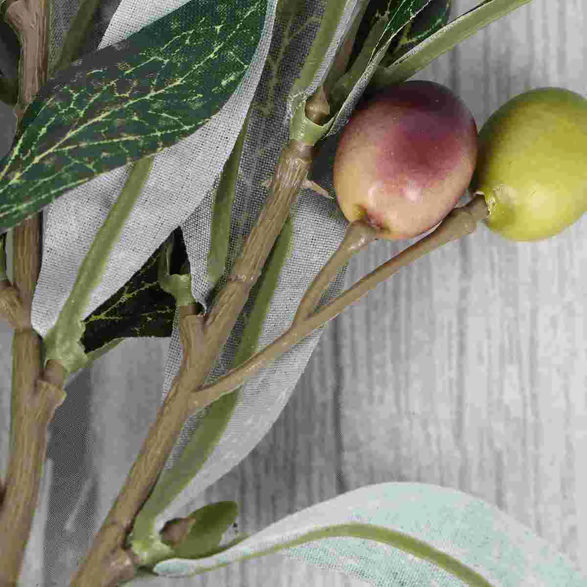 2 шт. имитация оливкового цвета ручной работы оливковой ветки декор для дома