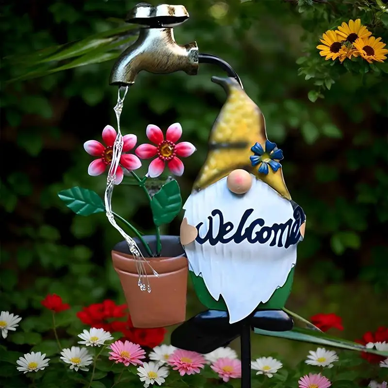 Солнечные фонари уличный кол солнечный садовый светильник гном