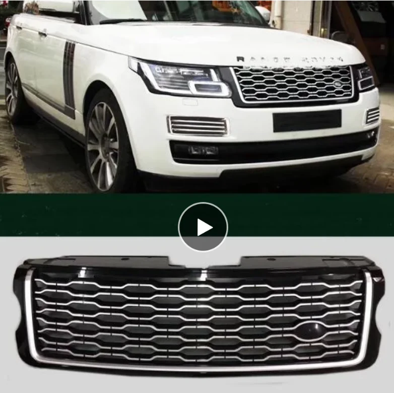 

High Quality ABS Mesh Grille Trim Racing Grills Fits For Land Range Rover Vogue 2013 2014 2015 2016 2017