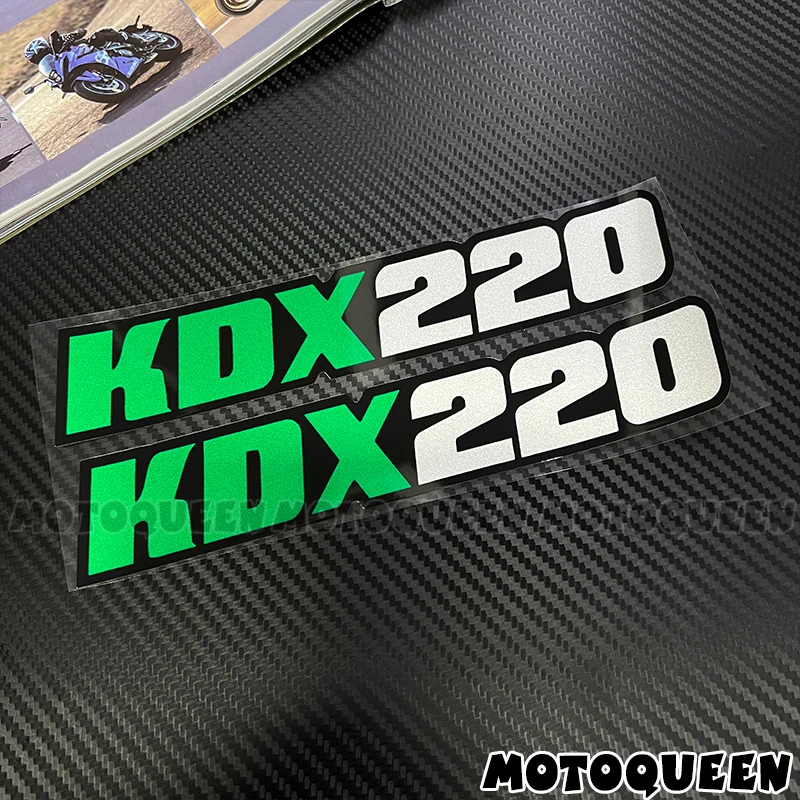 Фото Наклейки для мотоциклов Kawasaki KDX 200 220: на шлем, колесные диски, топливный бак, боковые светоотражающие наклейки-декали №3