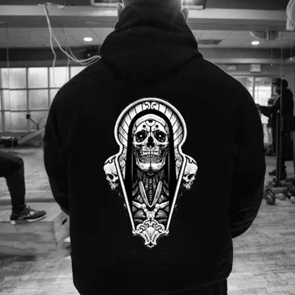 Хлопковая толстовка с капюшоном Tolstovka La Santa Death