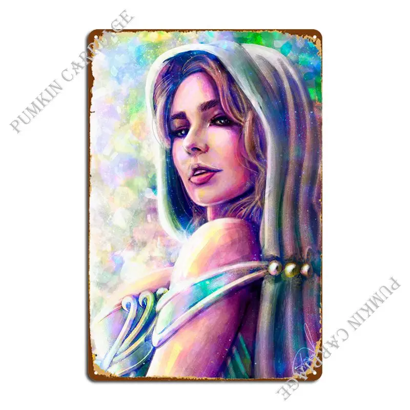 Эльф скетч 4 Металлический плакат с табличкой ржавый гараж гостиная дизайн клуба