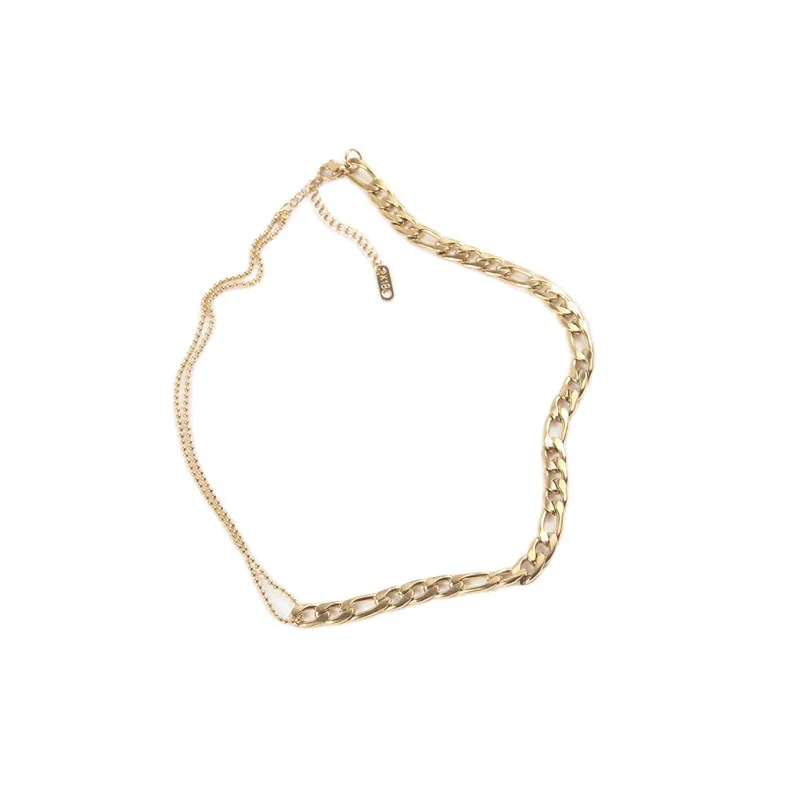 

Titanium Steel Choker Necklace For Women Trend Net Red Ins Simple Temperament Clavicle Chain All-match Fashion Cool Jewelry