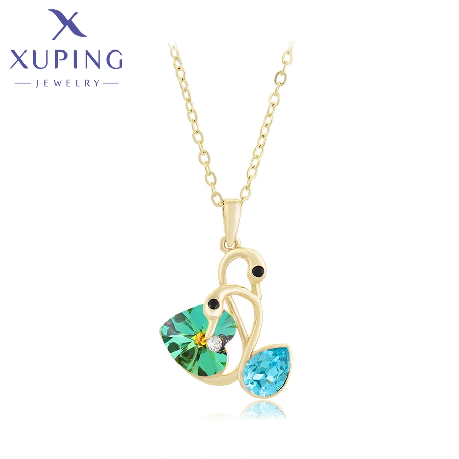 Женское ожерелье с подвеской из кристаллов Xuping