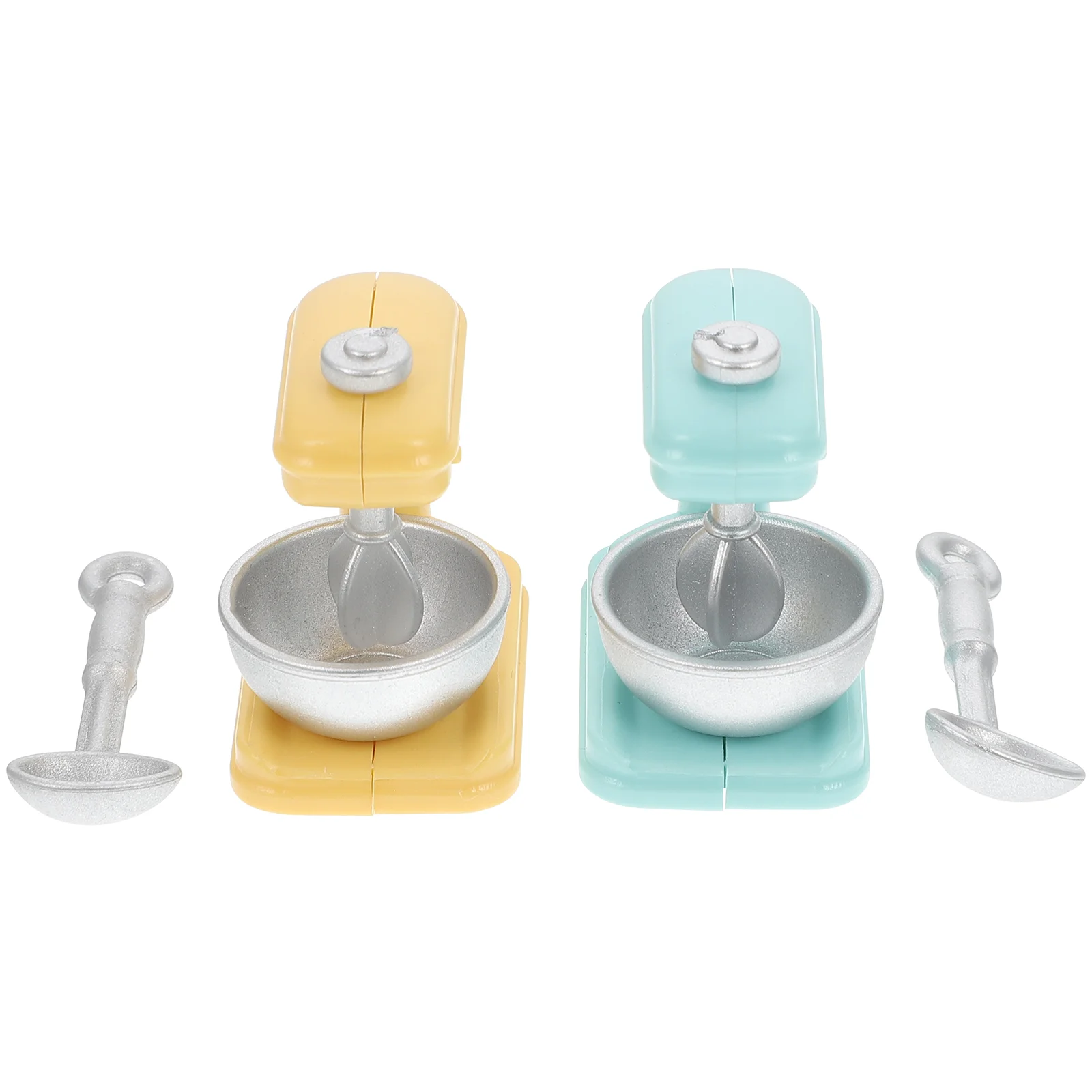 

2 Sets Blender Model Mini Toy Kitchen Scene Decoration Child Appliance Appliances Abs Miniature Home Toddler