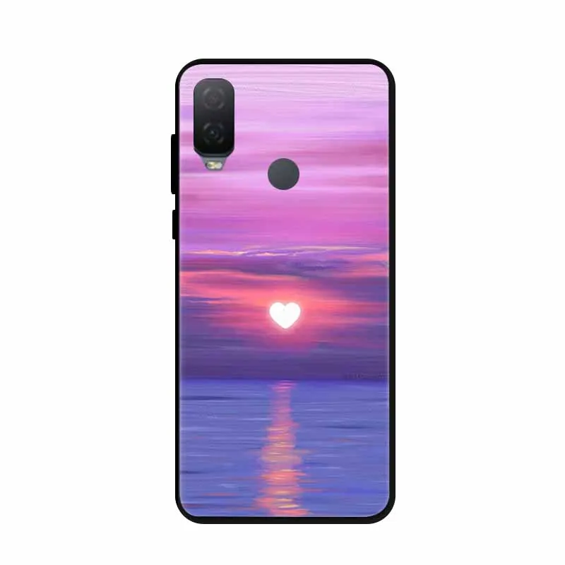 Чехол для Alcatel 1 л 2021 ярких цветов Силиконовые Мягкие мраморные чехлы из ТПУ 1L