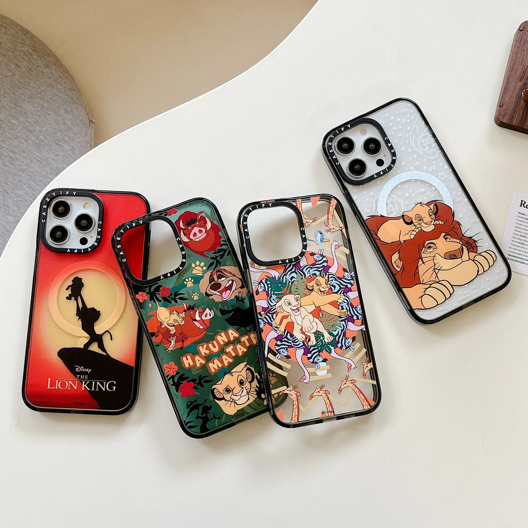 

The Lion King cute cartoon For Magsafe Magnetic Phone Cases For iPhone 14 13 12 11 Pro Max Back Cover