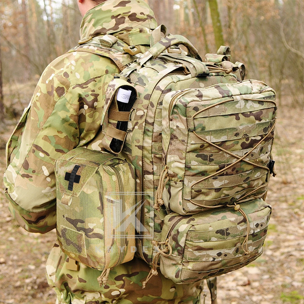 KRYDEX Tactial Большая медицинская сумка IFAK Разрывная Quick Release MOLLE Открытая аптечка