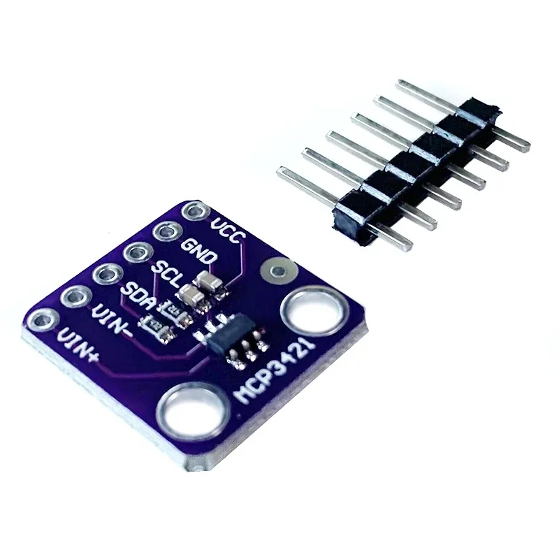 10 шт. MCP3421 I2C SOT23-6 Delta-sigma ADC оценочный модуль плата для модуля последовательного