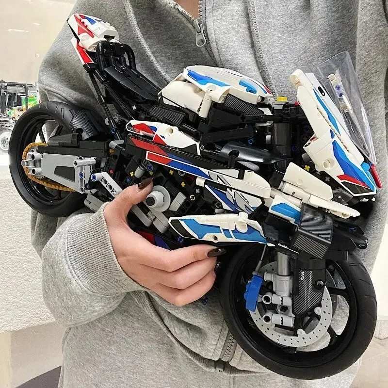 

1920PCS Technical Super Speed M 1000RR Motorcycle MOC Building Block Compatible 42130 Motorbike Model Vehicle Bricks Toys Gifts