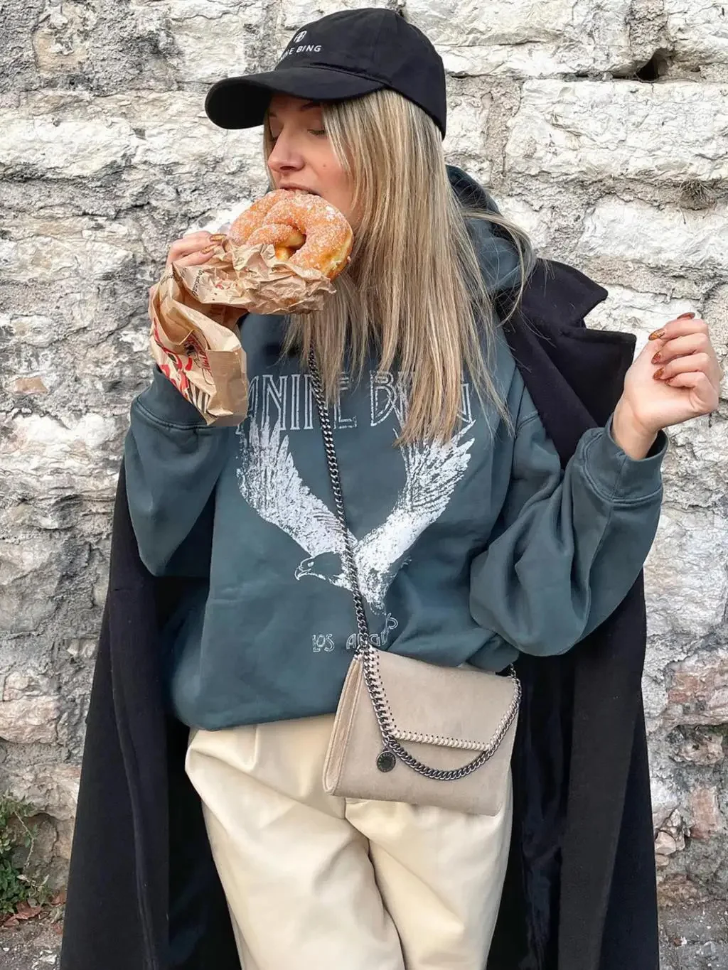 

Женская флисовая толстовка с капюшоном, винтажная свободная толстовка с рисунком орла, сезон весна-осень 2023