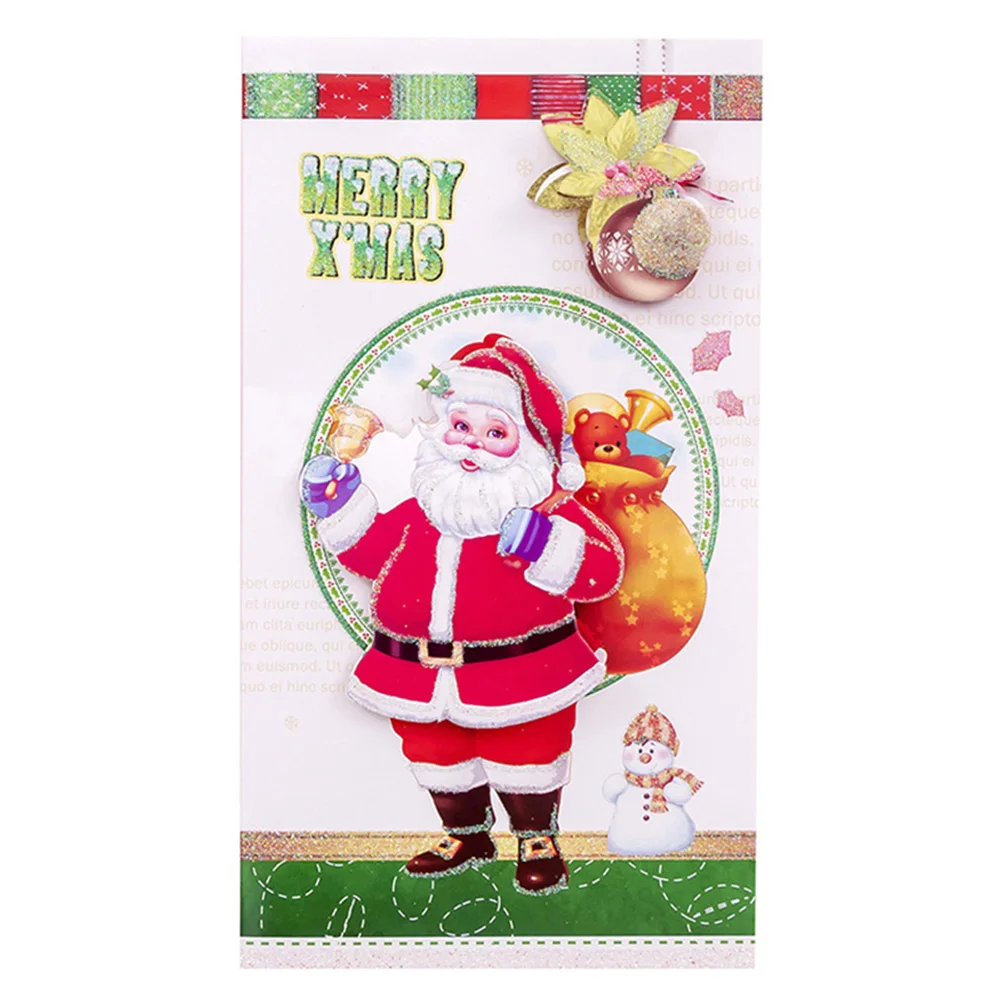 

6/10/18pcs Christmas Wishing Blessing Card Lightweight Colorful Greeting Card Suitable for Celebrating Christmas